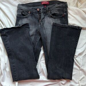 Just USA Black distressed flare/boot cut jeans sz 11